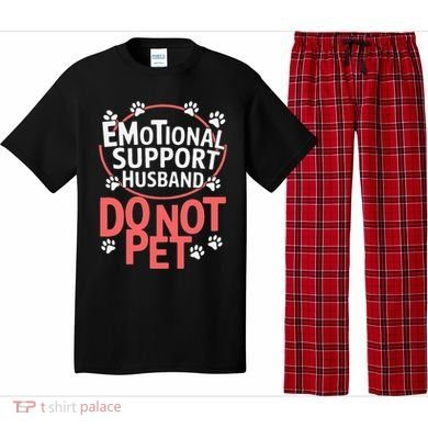Emotional Support Husband Do Not Pet Pajama Set