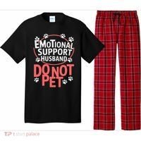 Emotional Support Husband Do Not Pet Pajama Set thumb 0