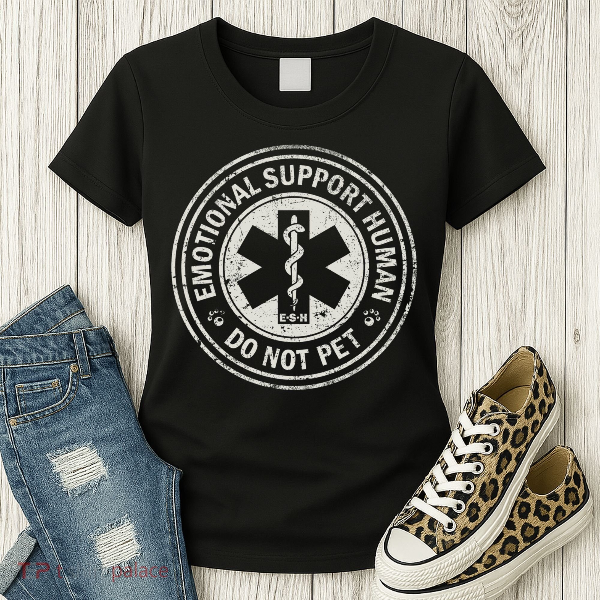 Emotional Support Human Women's T-Shirt
