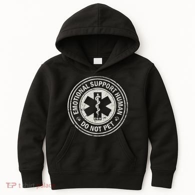 Emotional Support Human Kids Hoodie