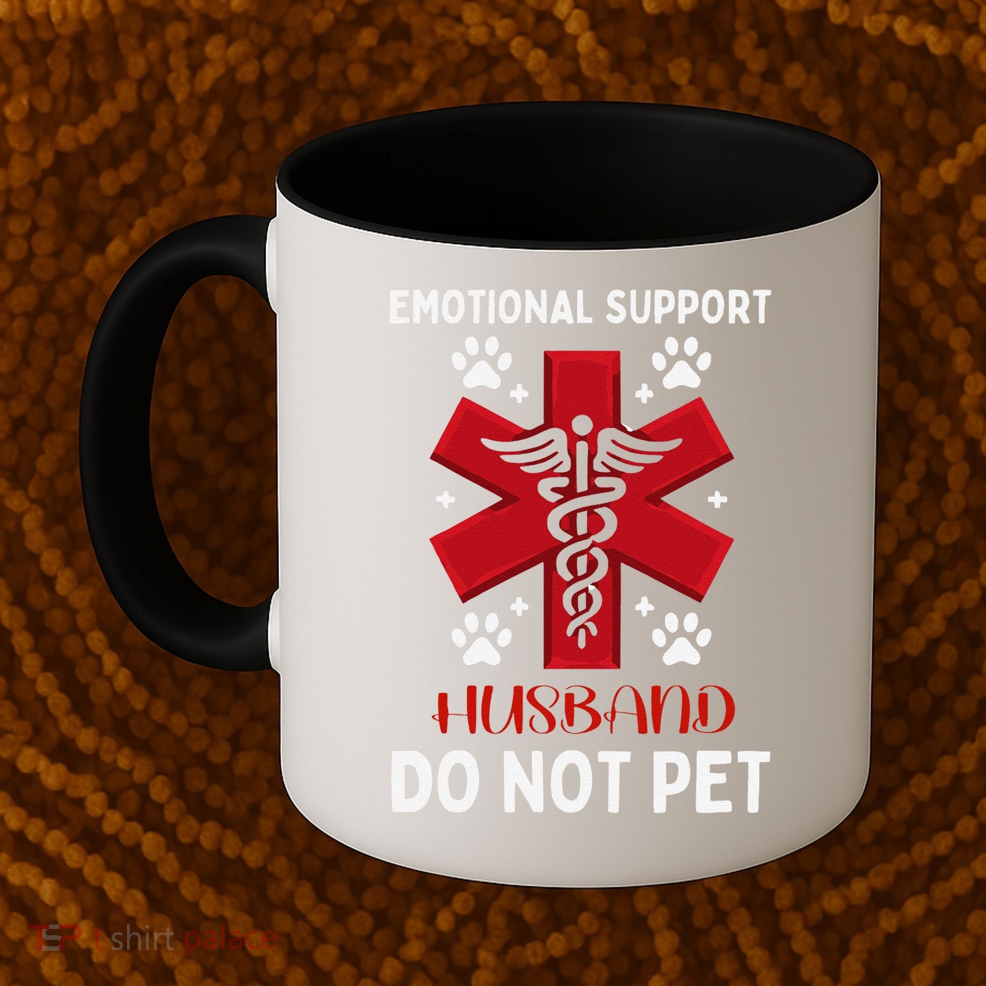 Emotional Support Husband Do Not Pet Coffee Mug