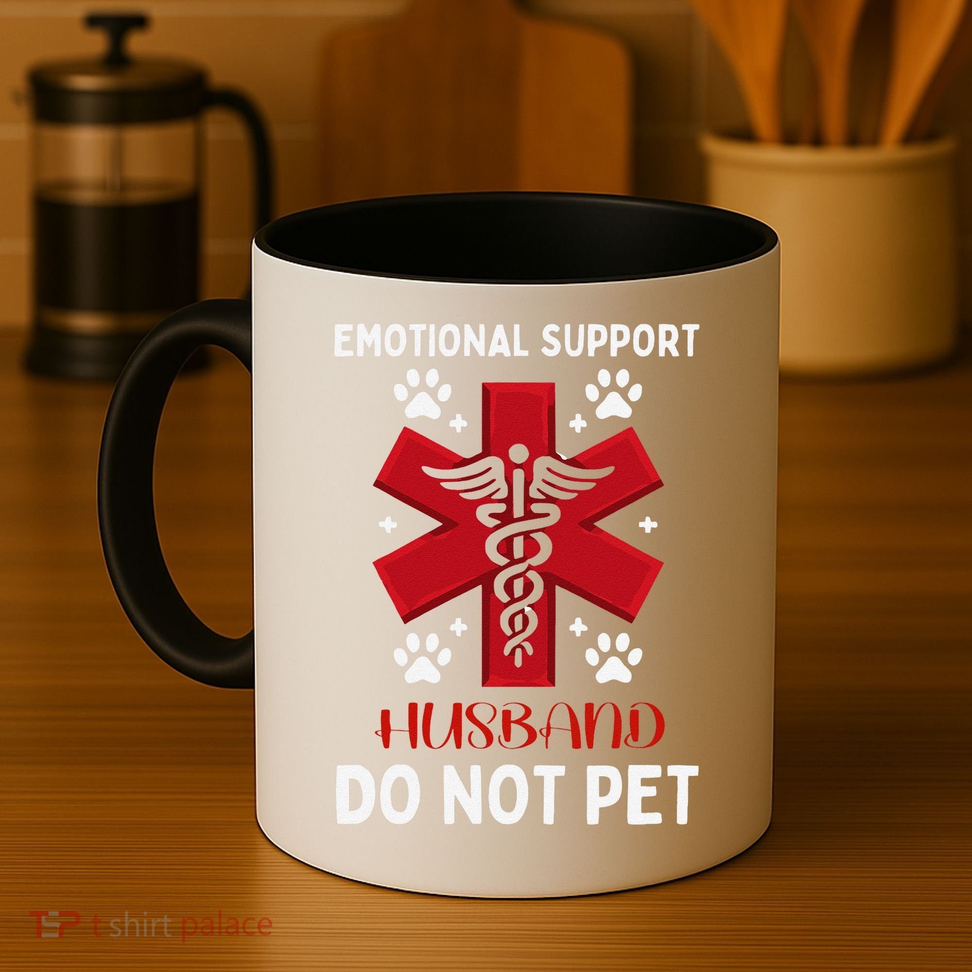 Emotional Support Husband Do Not Pet Coffee Mug