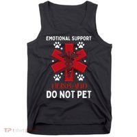 Emotional Support Husband Do Not Pet Tank Top thumb 0
