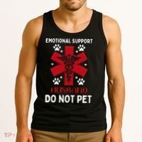 Emotional Support Husband Do Not Pet Tank Top thumb 3