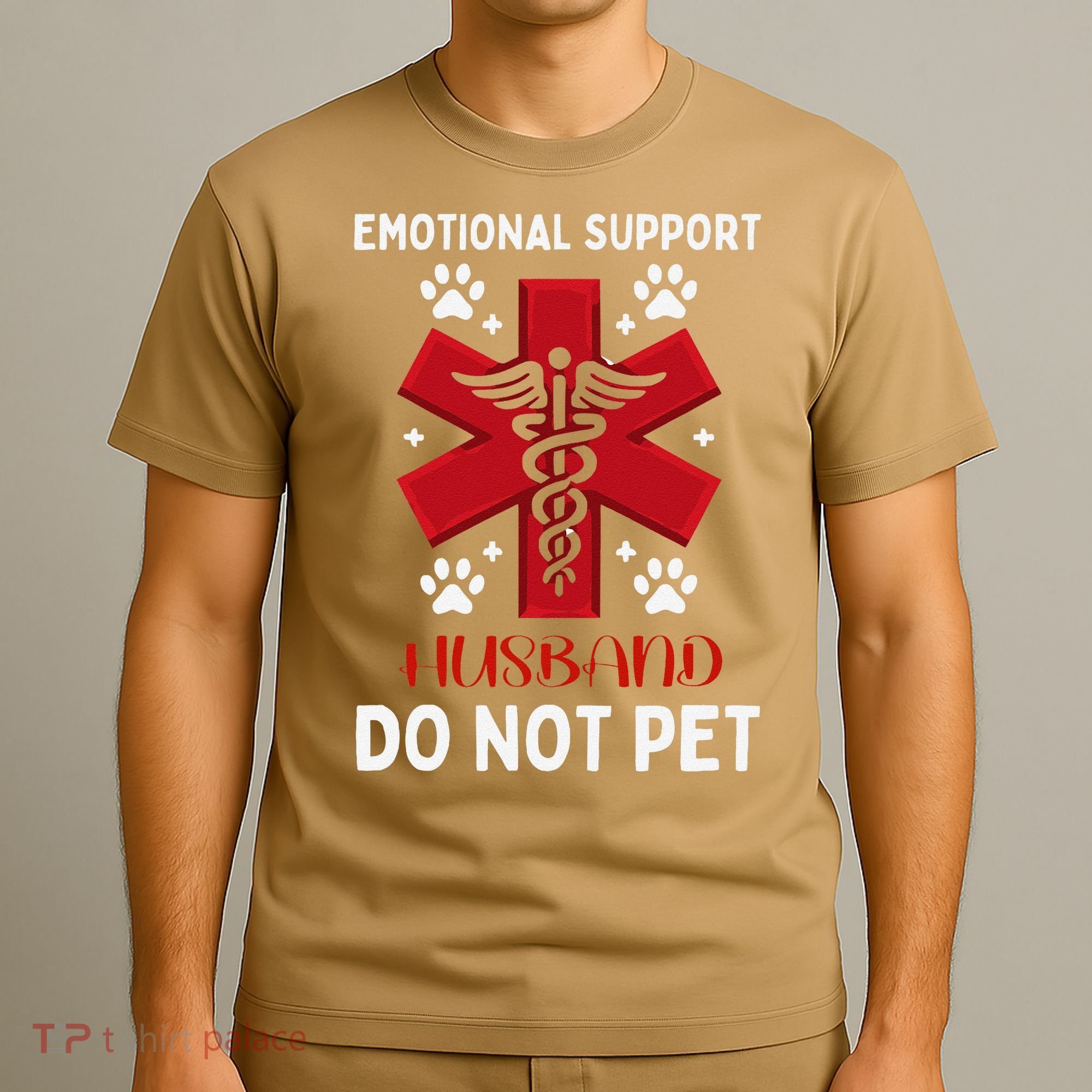Emotional Support Husband Do Not Pet T-Shirt