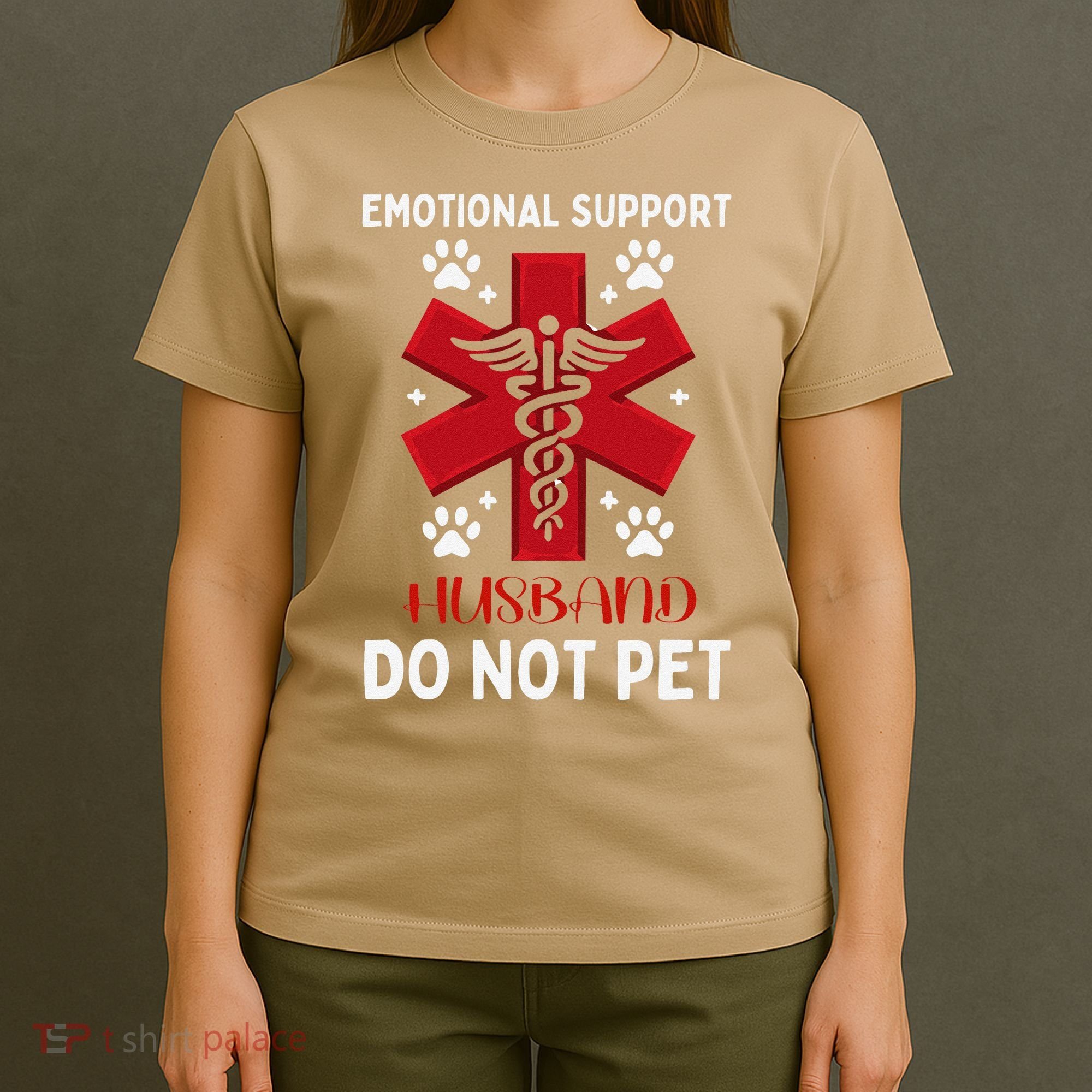 Emotional Support Husband Do Not Pet T-Shirt