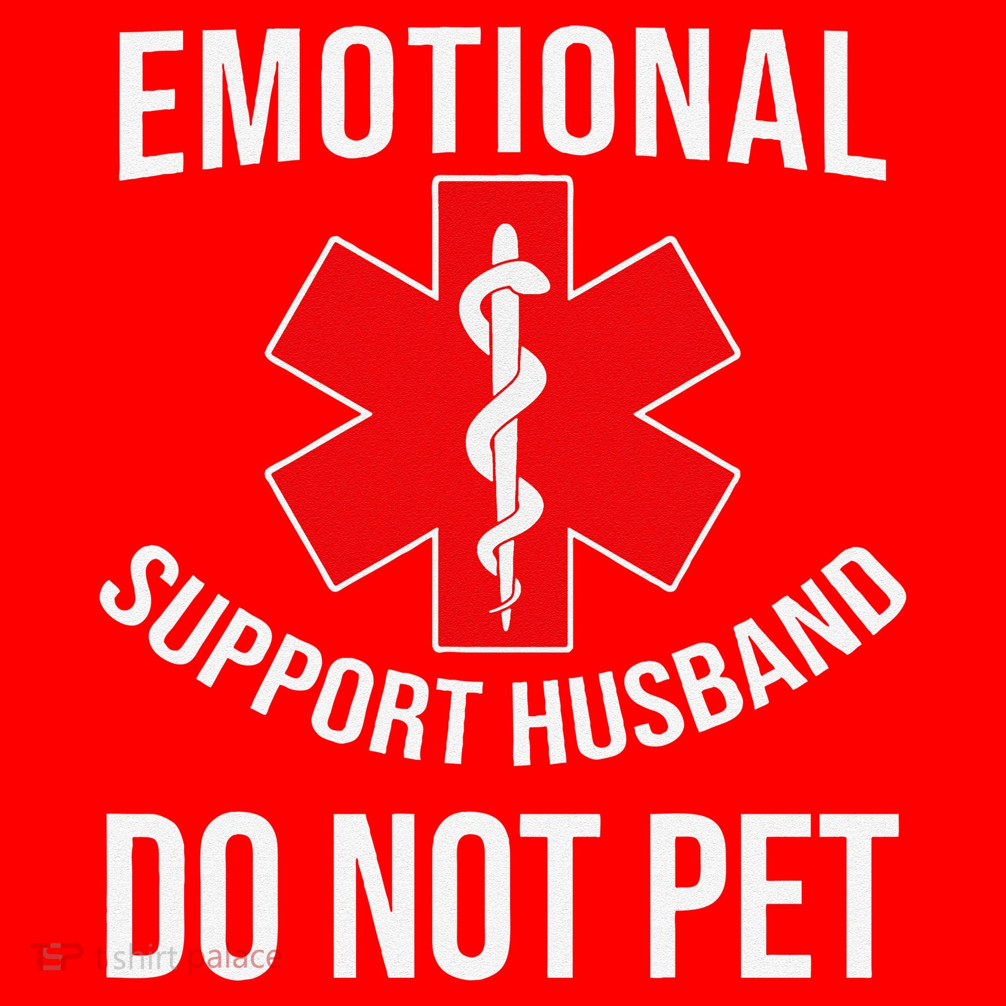 Emotional Support Husband Do Not Pet Funny Santa Hat