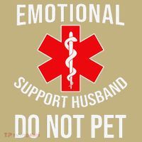 Emotional Support Husband Do Not Pet Funny Sweatshirt thumb 2