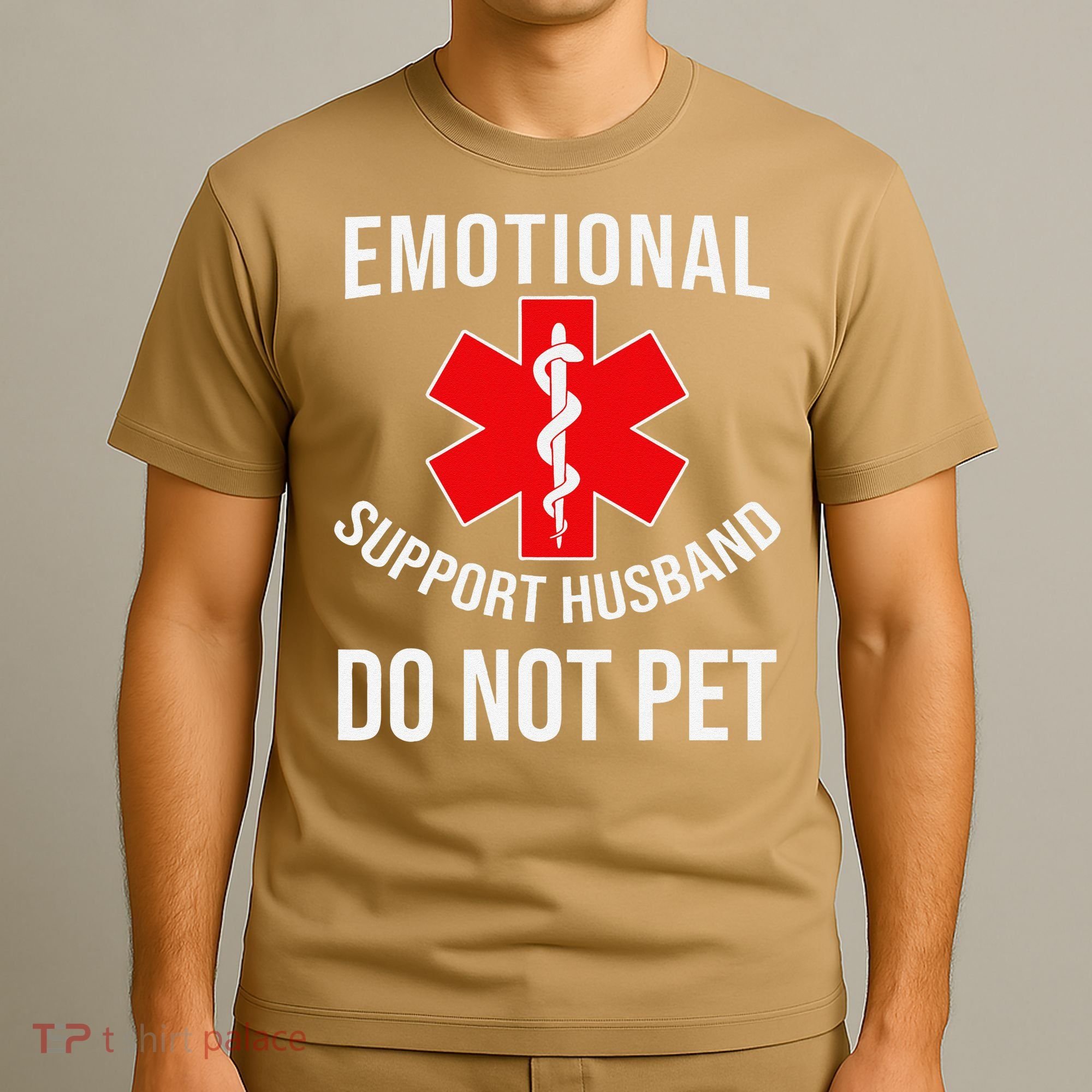 Emotional Support Husband Do Not Pet Funny T-Shirt