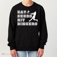 Eat Seeds Hit Dinger Baseball Lover Women's Sweatshirt thumb 0