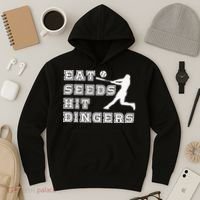 Eat Seeds Hit Dinger Baseball Lover Hoodie thumb 3
