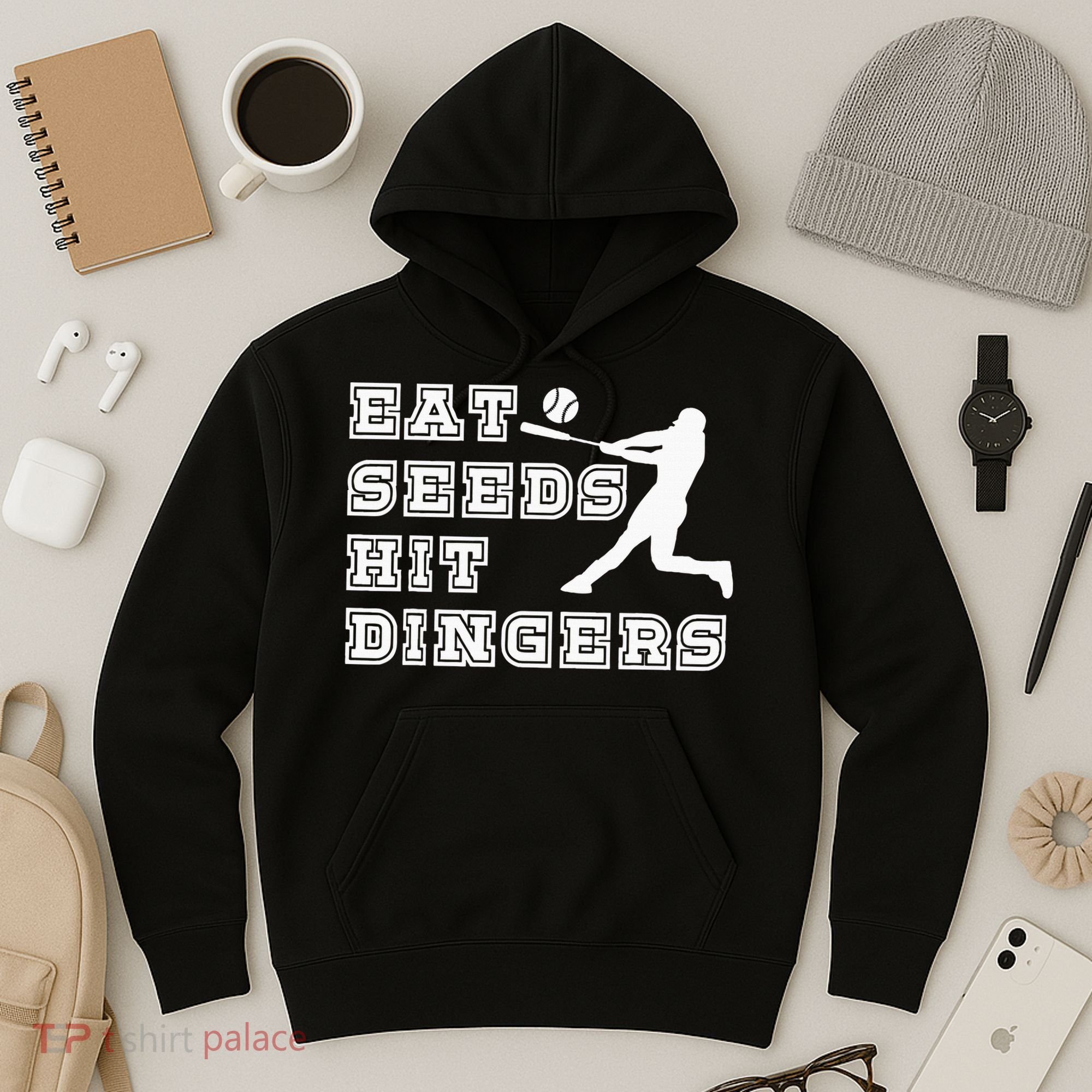 Eat Seeds Hit Dinger Baseball Lover Hoodie