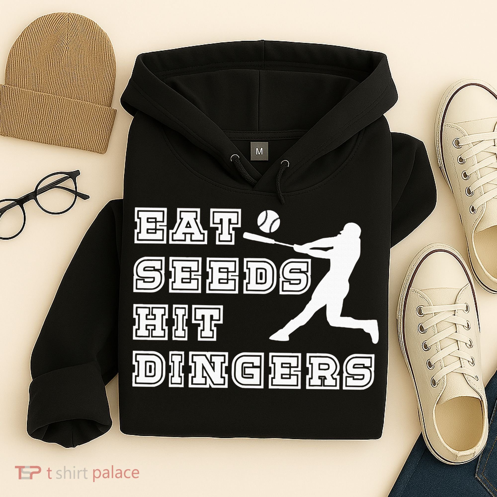 Eat Seeds Hit Dinger Baseball Lover Hoodie