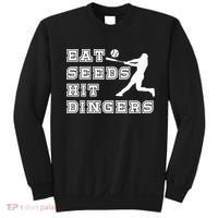 Eat Seeds Hit Dinger Baseball Lover Sweatshirt thumb 0