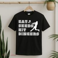 Eat Seeds Hit Dinger Baseball Lover T-Shirt thumb 2