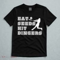Eat Seeds Hit Dinger Baseball Lover T-Shirt thumb 5