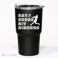 Eat Seeds Hit Dinger Baseball Lover Tumbler thumb 0