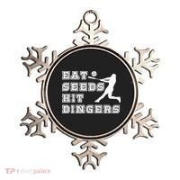Eat Seeds Hit Dinger Baseball Lover Ornament thumb 0