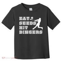Eat Seeds Hit Dinger Baseball Lover Toddler T-Shirt thumb 0
