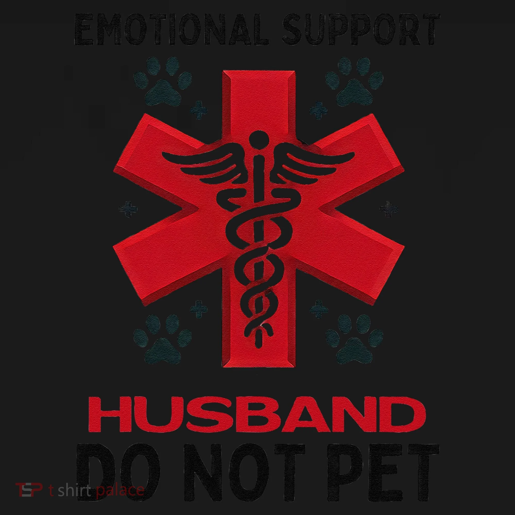 Emotional Support Husband Do Not Pet Bucket Hat