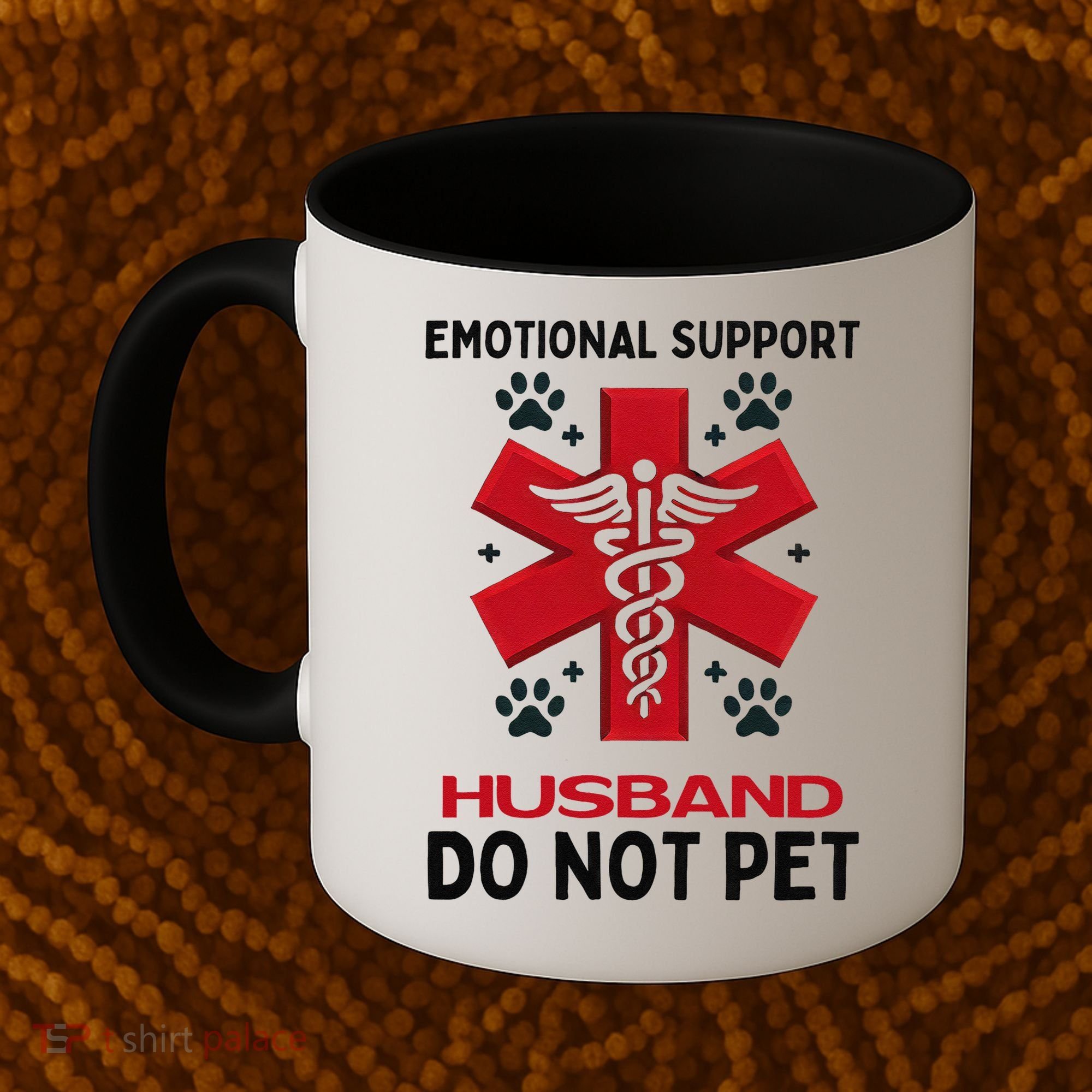 Emotional Support Husband Do Not Pet Coffee Mug