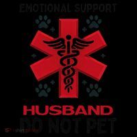 Emotional Support Husband Do Not Pet Coaster thumb 2