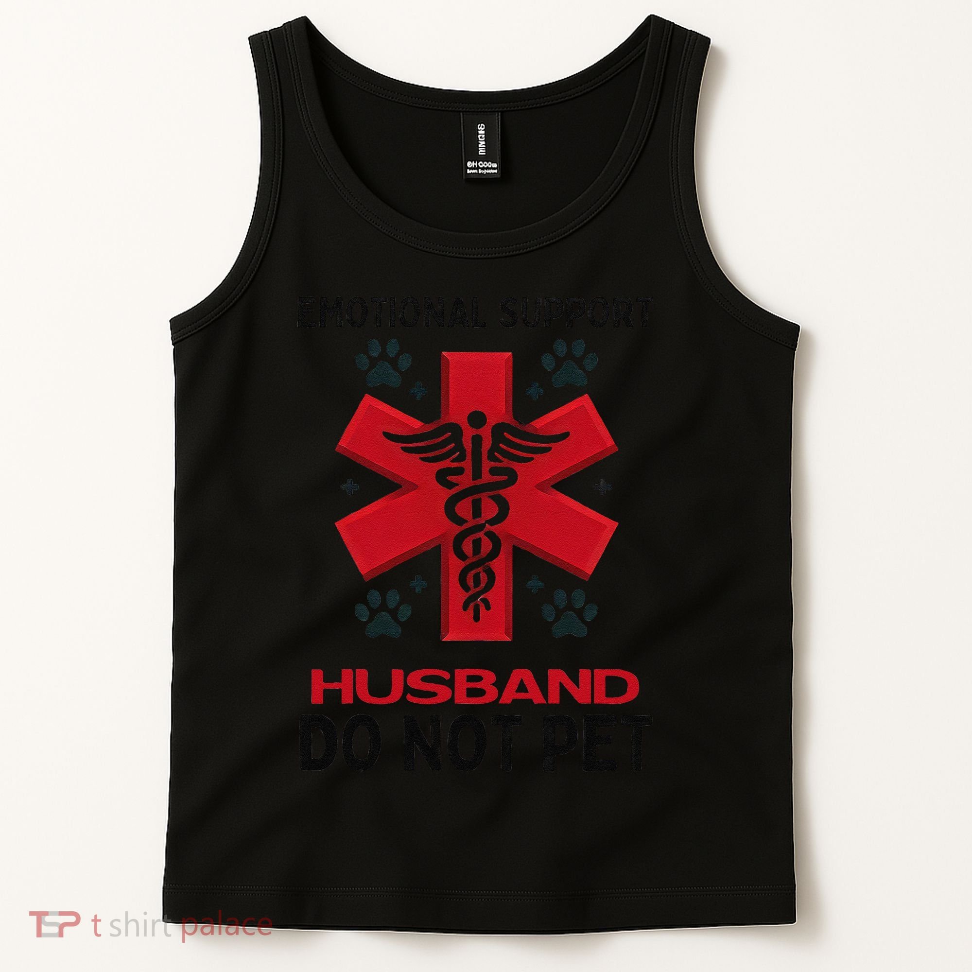 Emotional Support Husband Do Not Pet Tank Top