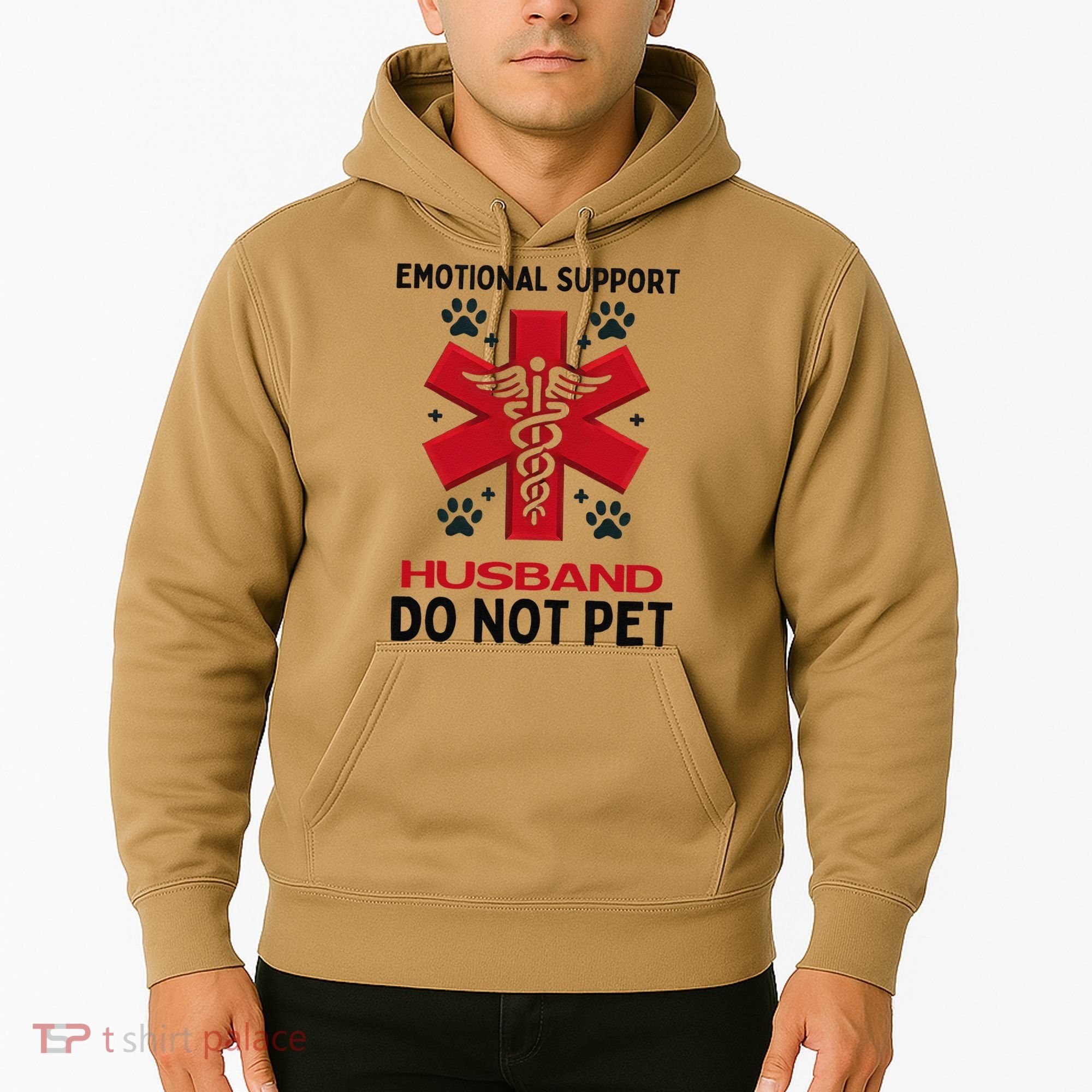 Emotional Support Husband Do Not Pet Hoodie