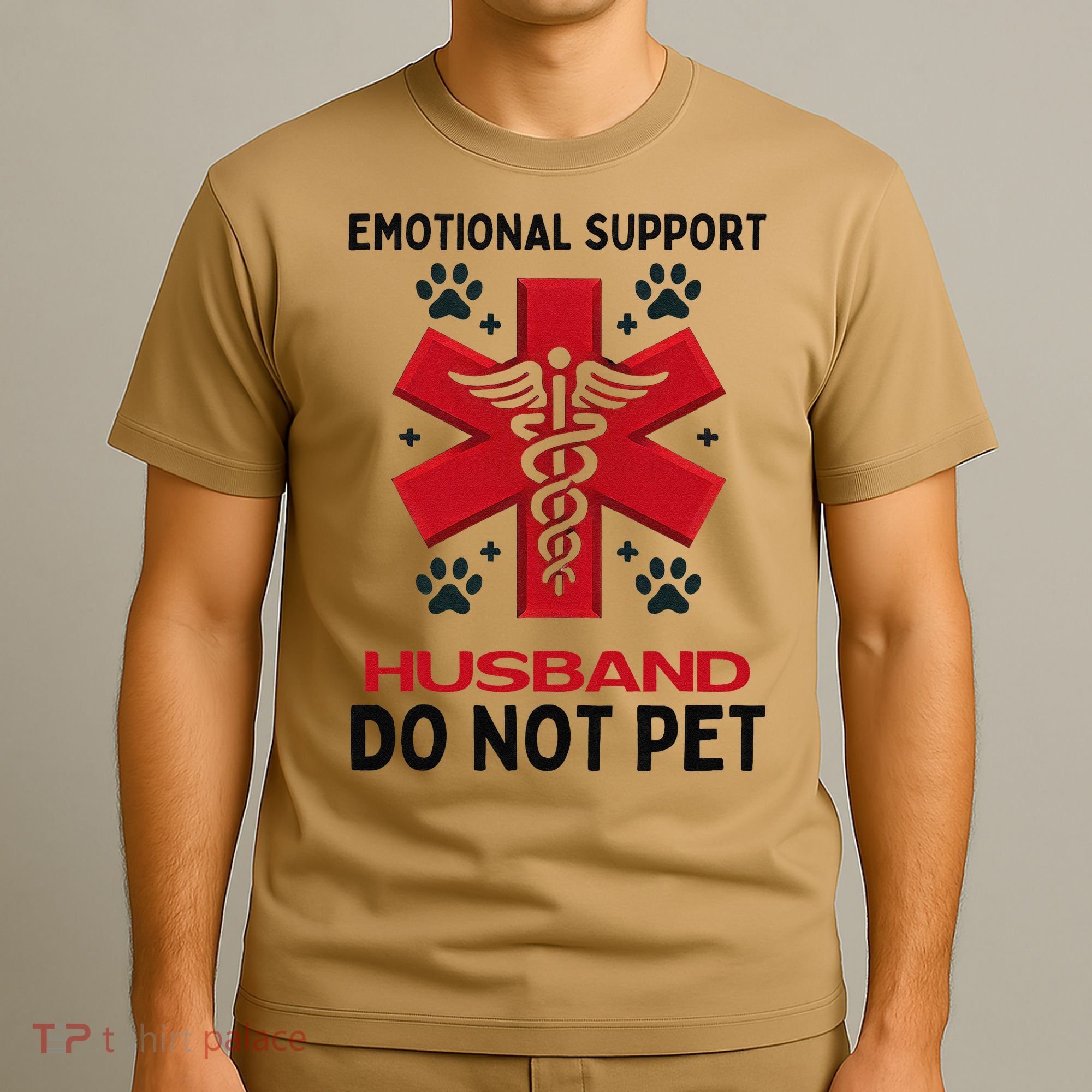 Emotional Support Husband Do Not Pet T-Shirt