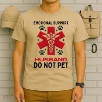 Emotional Support Husband Do Not Pet T-Shirt thumb 6