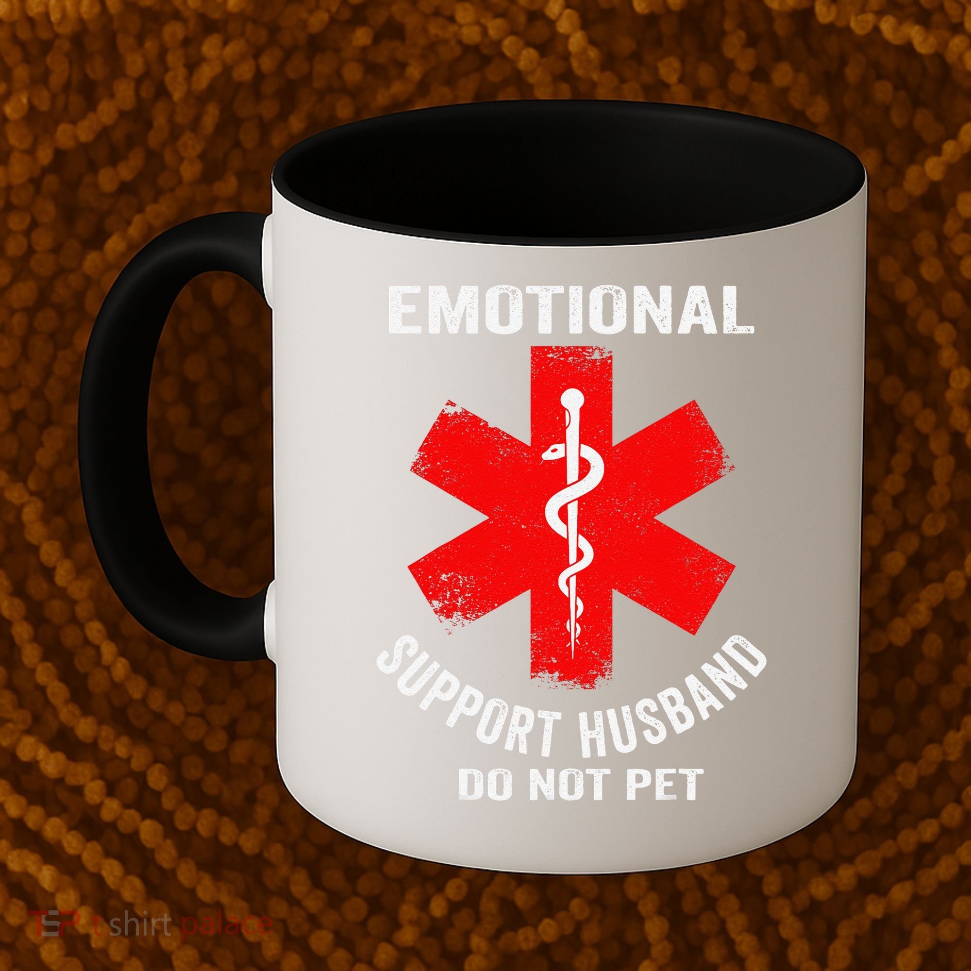 Emotional Support Husband Do Not Pet Coffee Mug