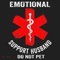 Emotional Support Husband Do Not Pet Beanie thumb 2