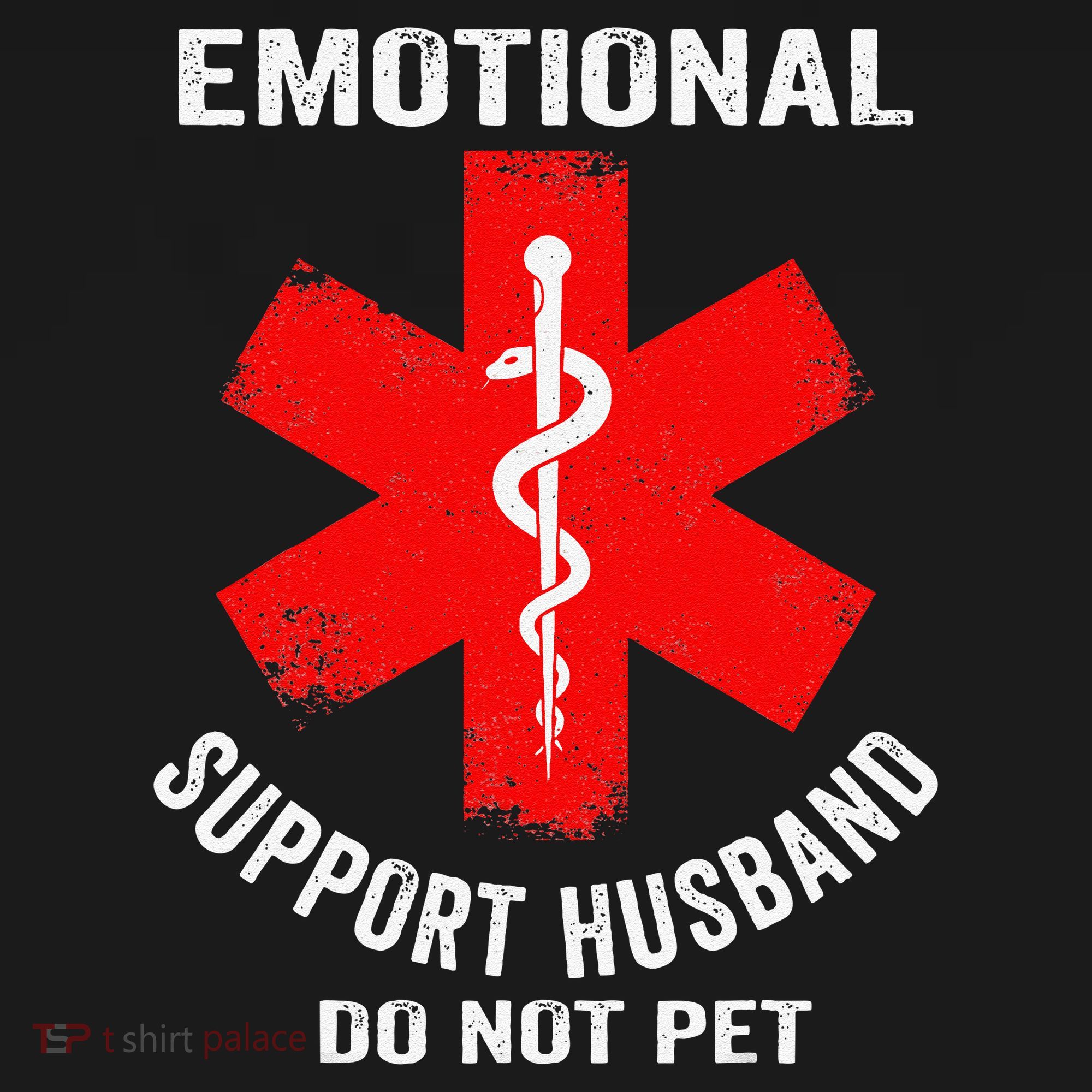 Emotional Support Husband Do Not Pet Ornament