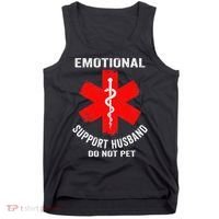 Emotional Support Husband Do Not Pet Tank Top thumb 0