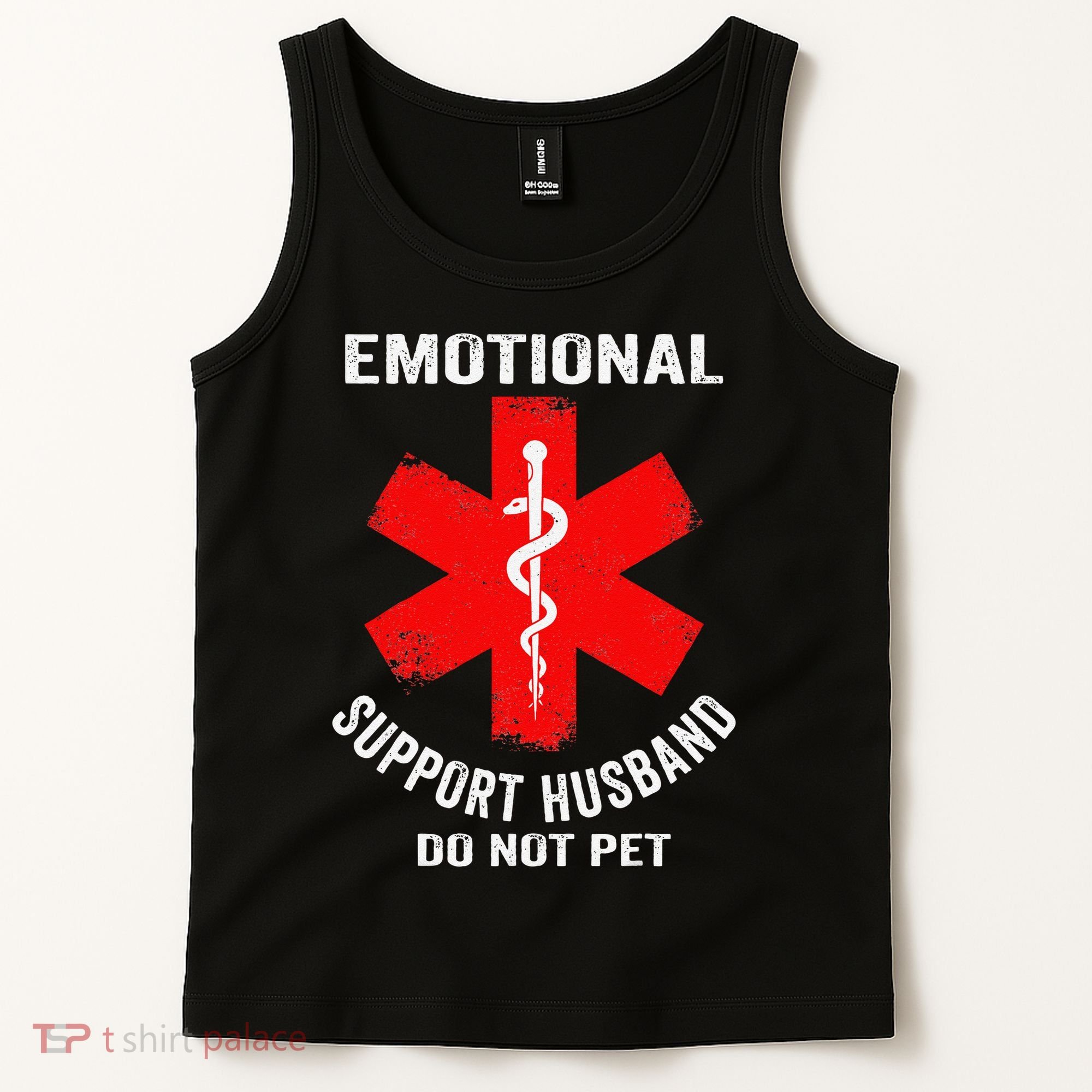 Emotional Support Husband Do Not Pet Tank Top