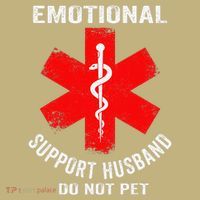 Emotional Support Husband Do Not Pet Sweatshirt thumb 2
