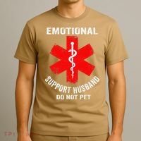 Emotional Support Husband Do Not Pet T-Shirt thumb 3
