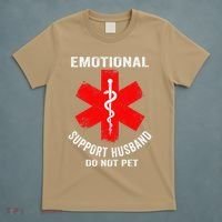 Emotional Support Husband Do Not Pet T-Shirt thumb 5