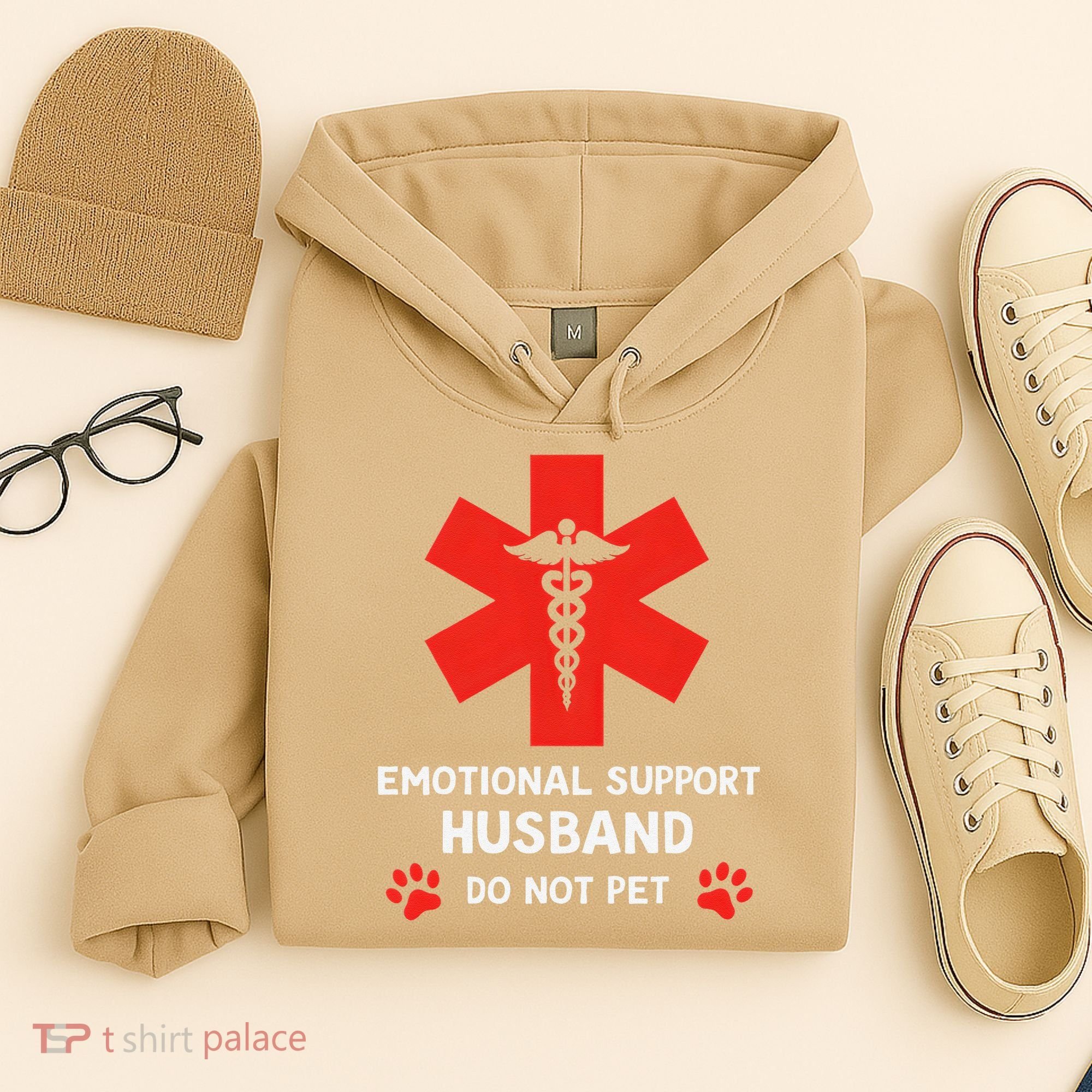 Emotional Support Husband Do Not Pet Hoodie