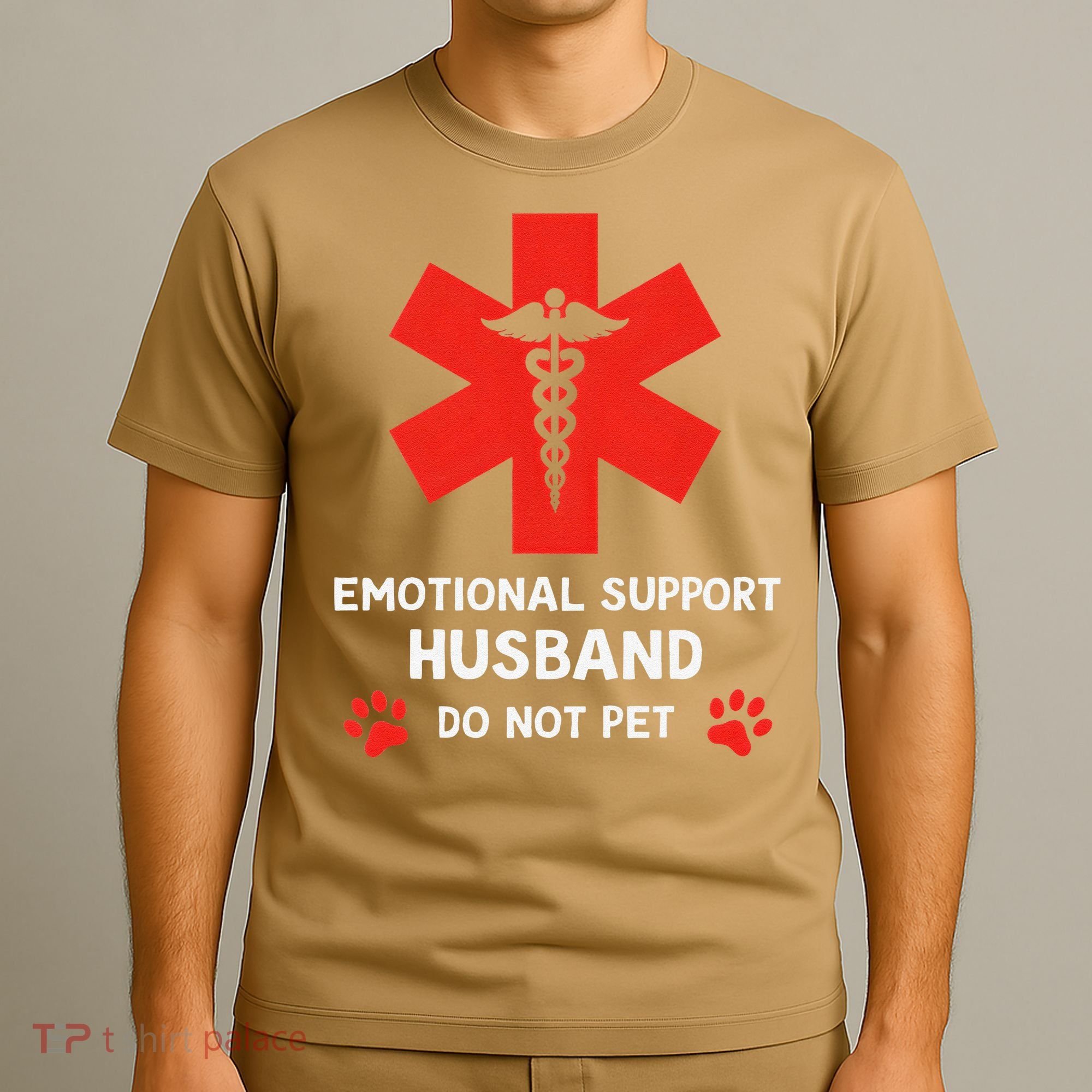 Emotional Support Husband Do Not Pet T-Shirt