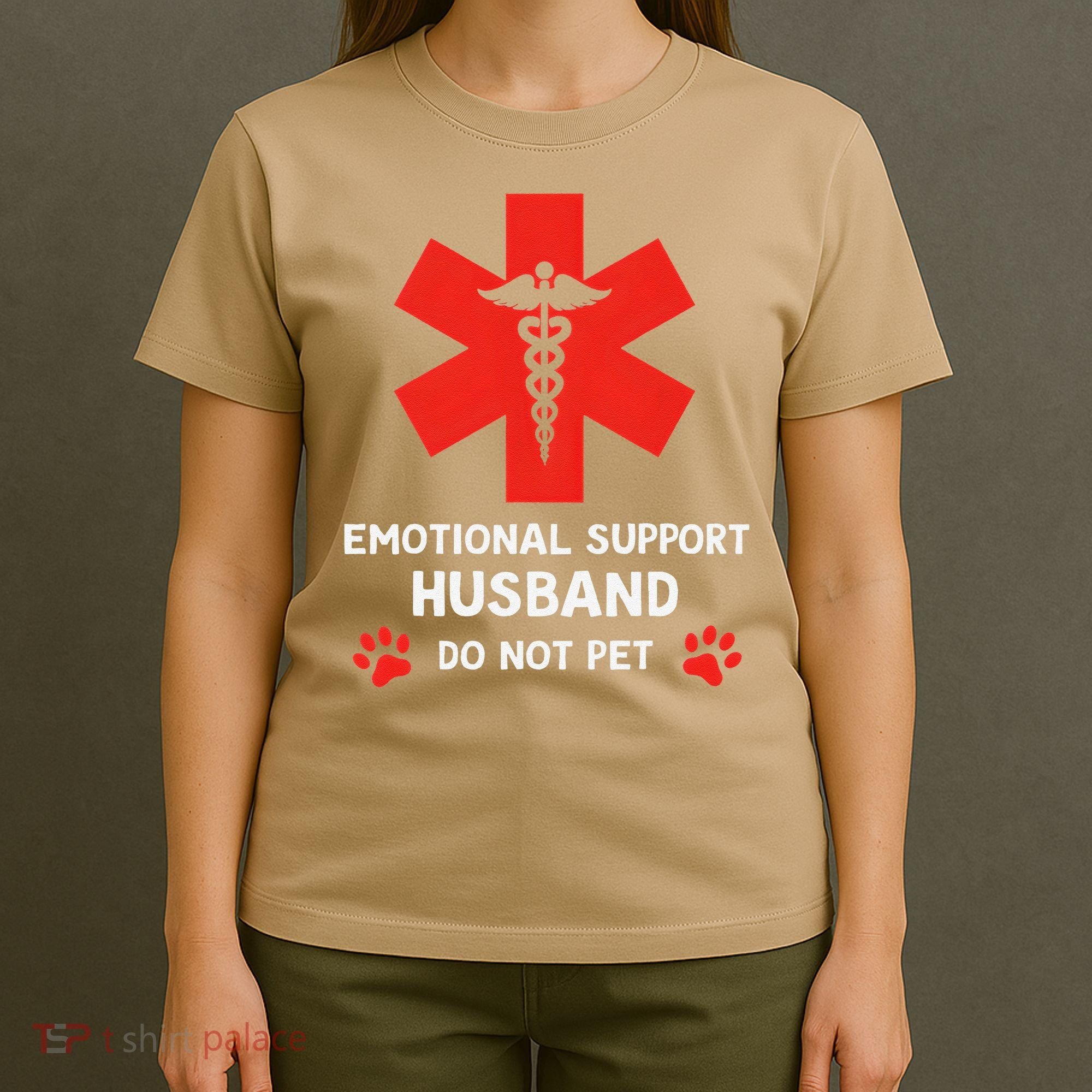 Emotional Support Husband Do Not Pet T-Shirt