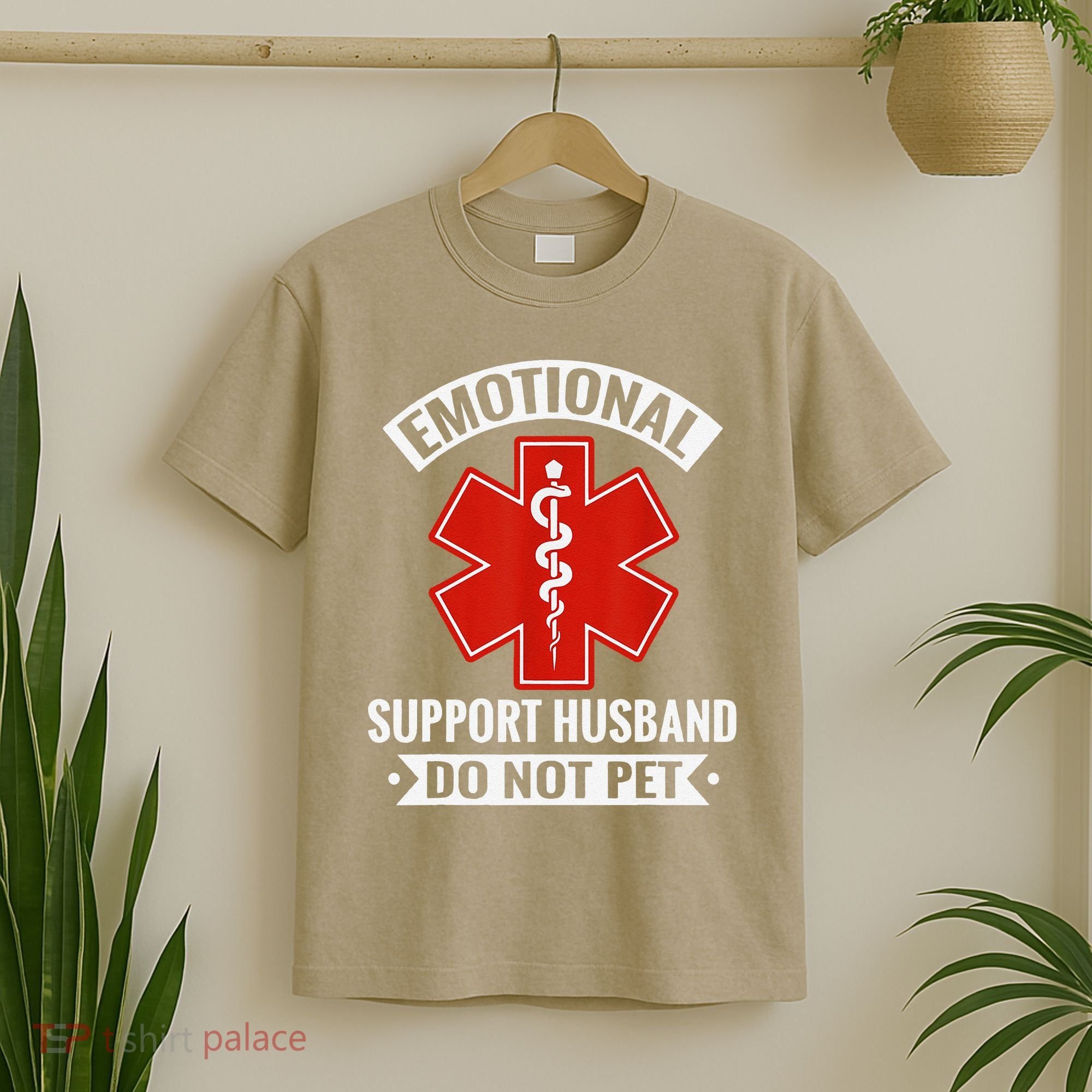 Emotional Support Husband Do Not Pet Vintage T-Shirt