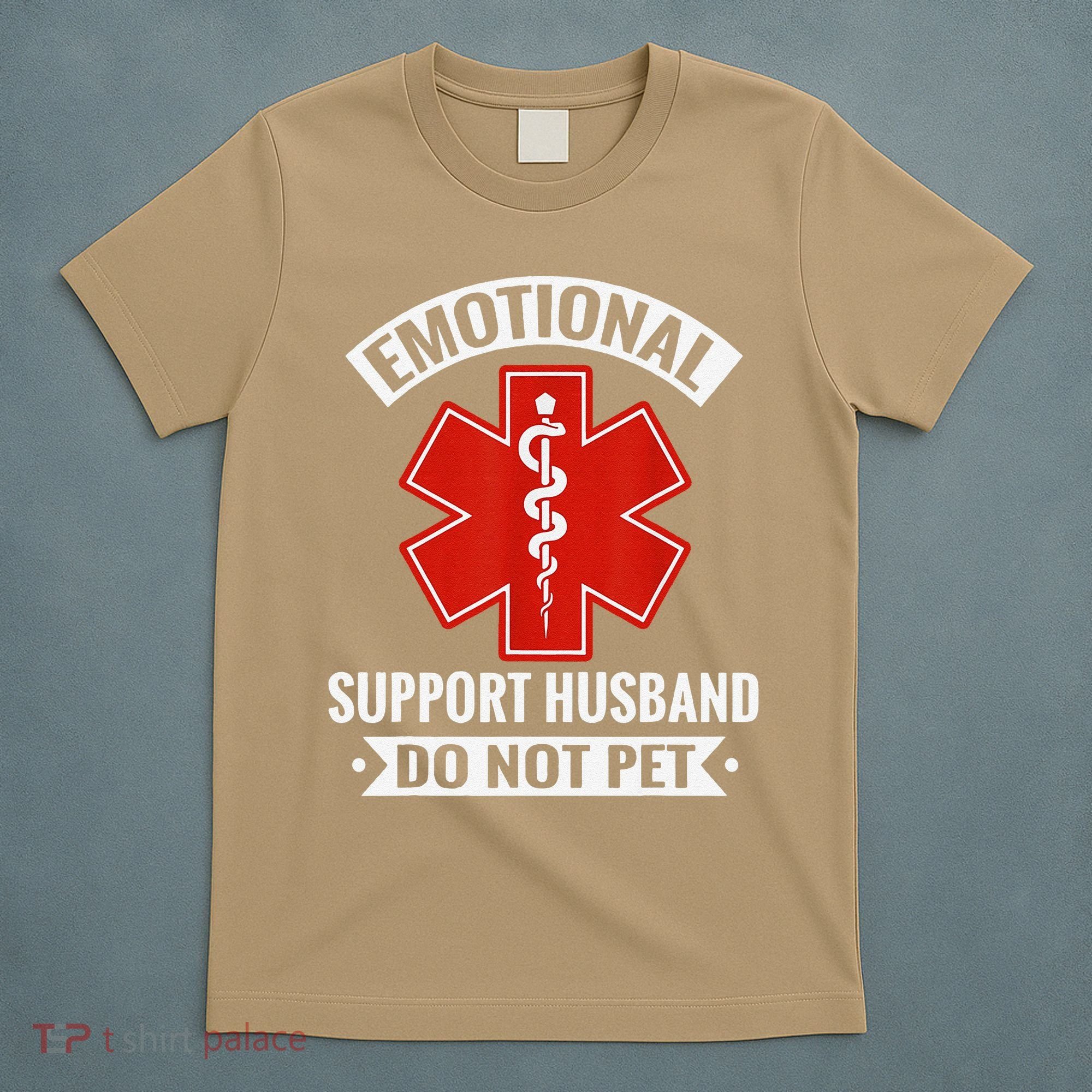 Emotional Support Husband Do Not Pet Vintage T-Shirt