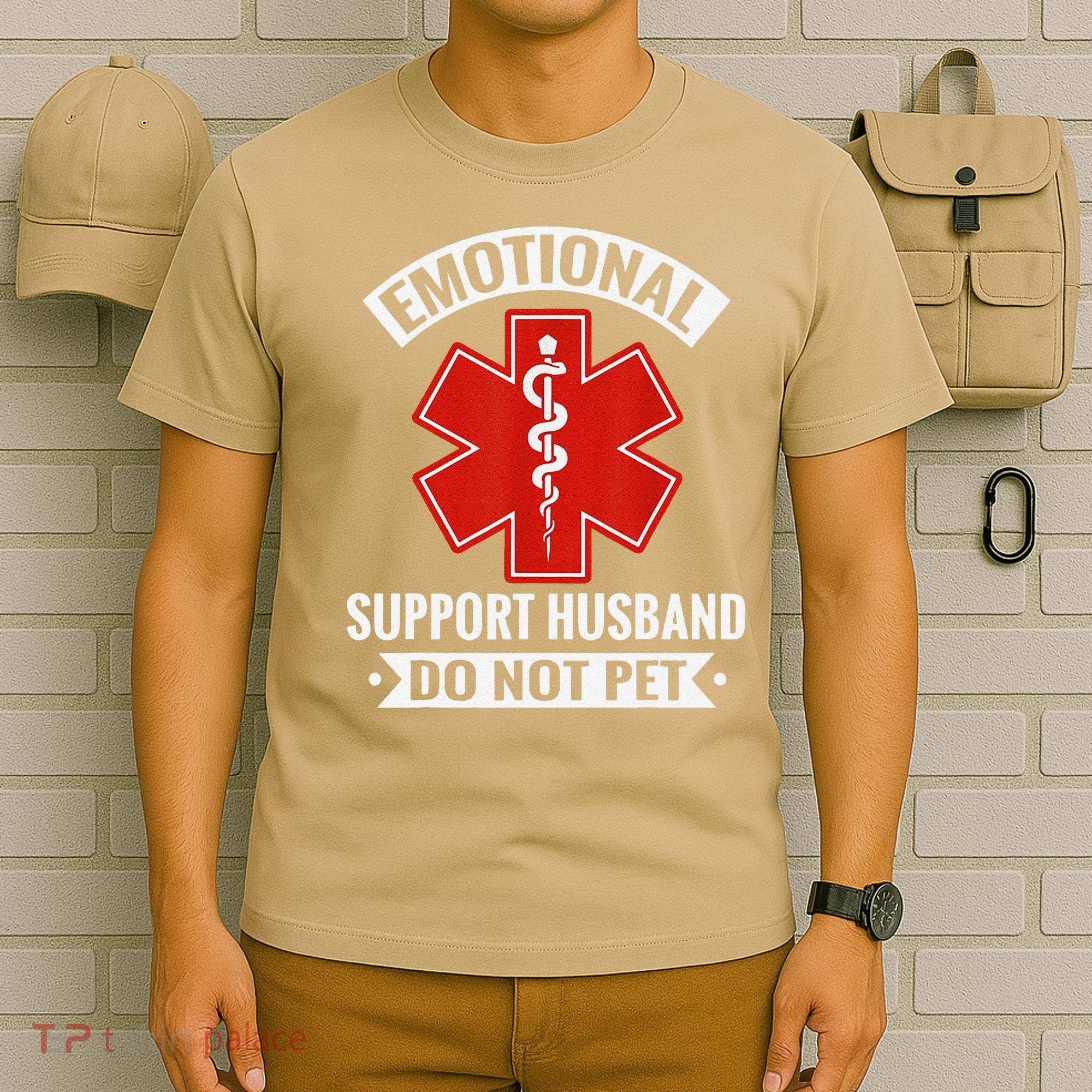 Emotional Support Husband Do Not Pet Vintage T-Shirt