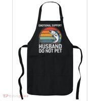 Emotional Support Husband Do Not Pet Apron thumb 0