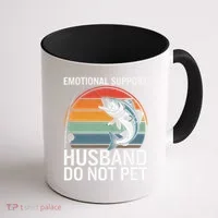 Emotional Support Husband Do Not Pet Coffee Mug thumb 1