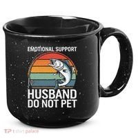 Emotional Support Husband Do Not Pet 15oz Campfire Ceramic Mug thumb 0
