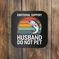 Emotional Support Husband Do Not Pet Coaster thumb 0