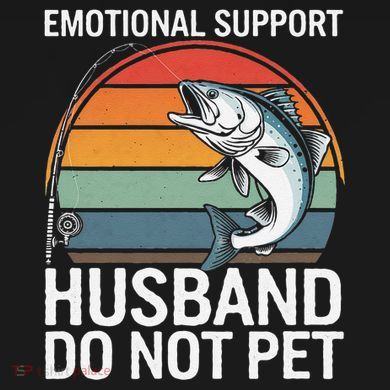 Emotional Support Husband Do Not Pet Pom Pom 12in Knit Beanie