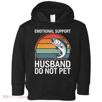 Emotional Support Husband Do Not Pet Toddler Hoodie thumb 0